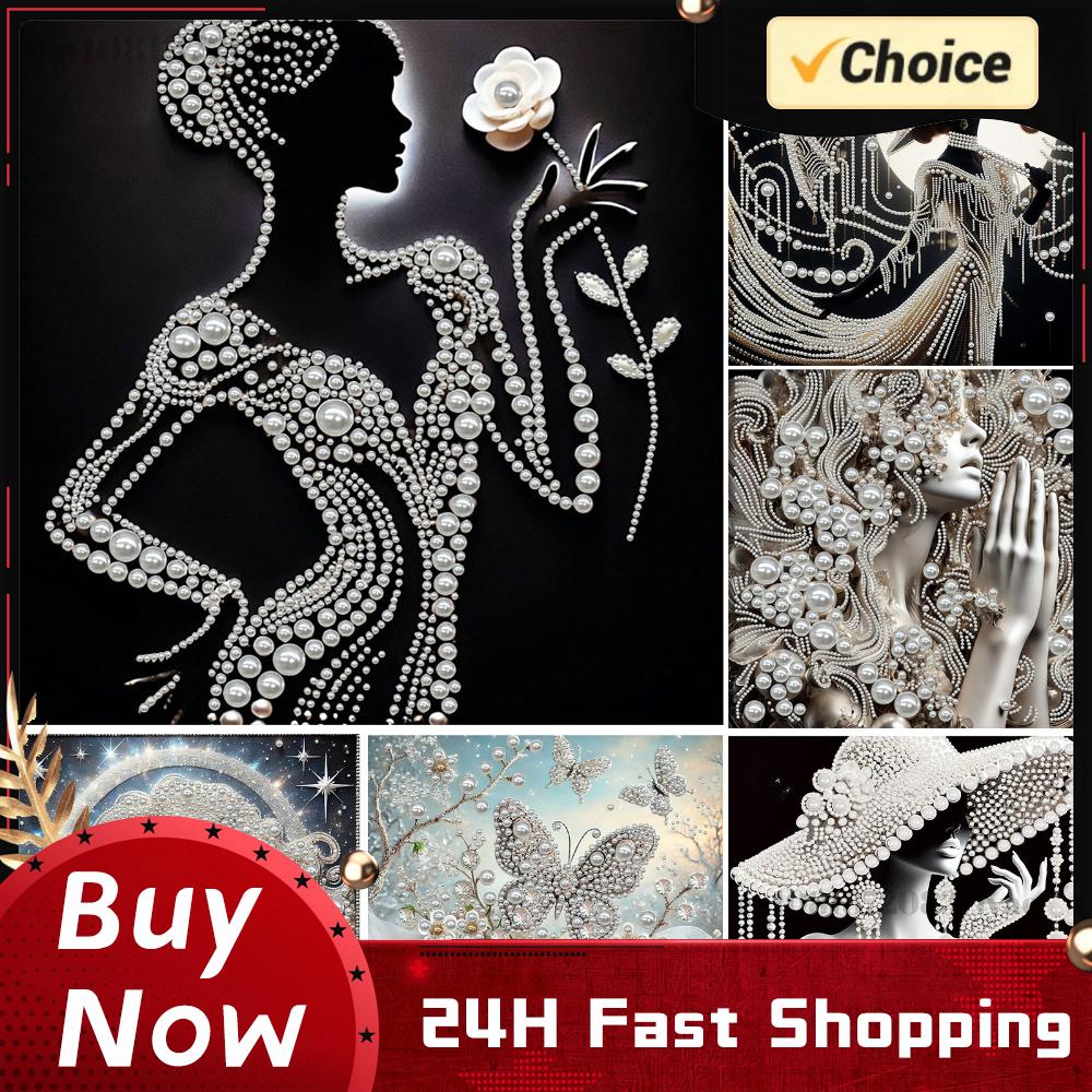 Resin Craft Supplies - DIY Ladies Pearl Diamond Painting Gem