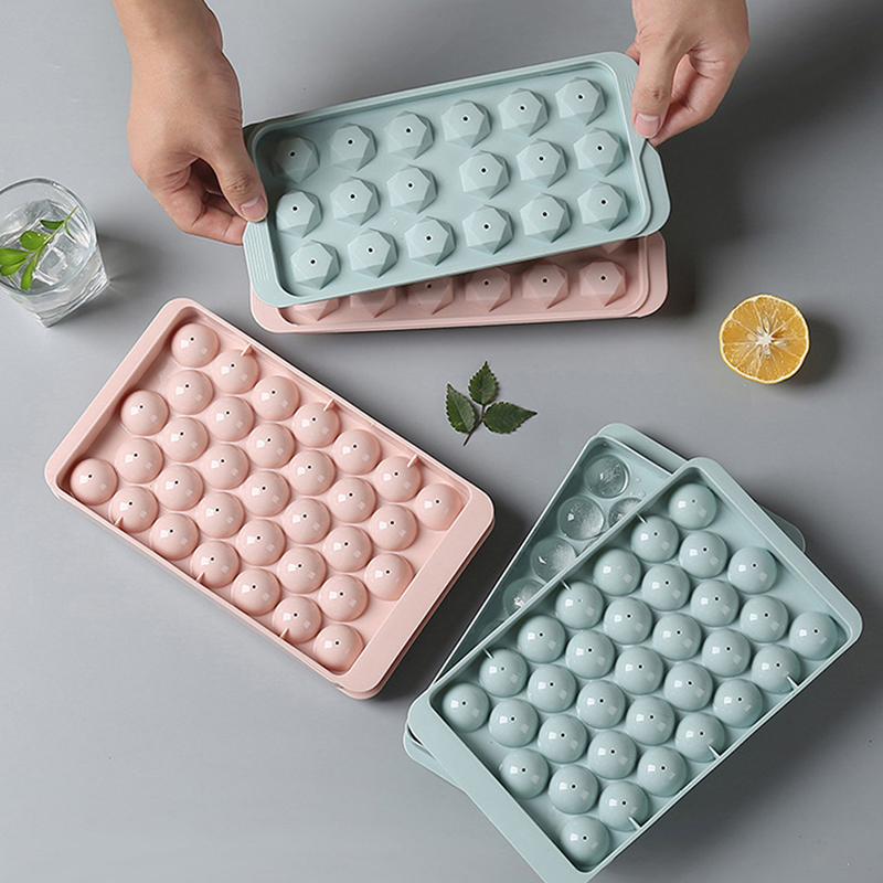 Coaster Mold Round - 1Pc 3D Round Tray with Lid