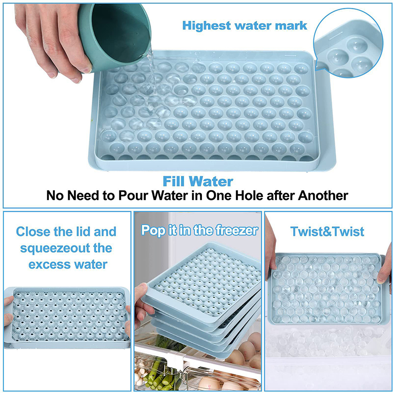 Mini Ice Cube Tray 104 Holes R - огляд і ціна Coaster Mold Round