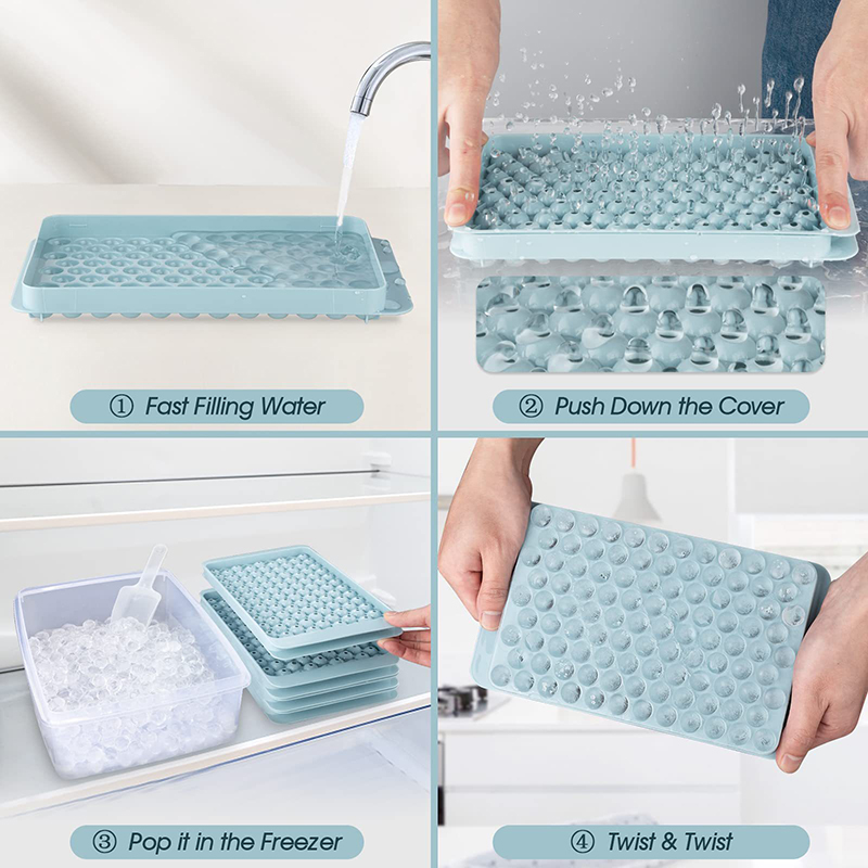 Mini Ice Cube Tray 104 Holes R - огляд і ціна Coaster Mold Round