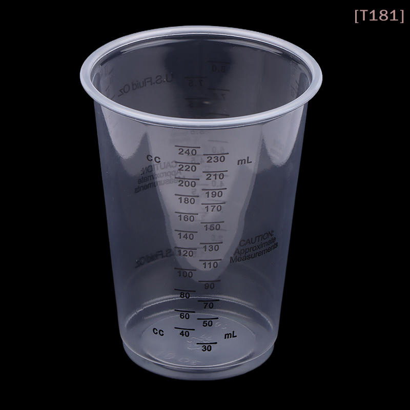 [E] 10Pcs 8OZ Disposable Plast - огляд і ціна Mixing Cup Silicone