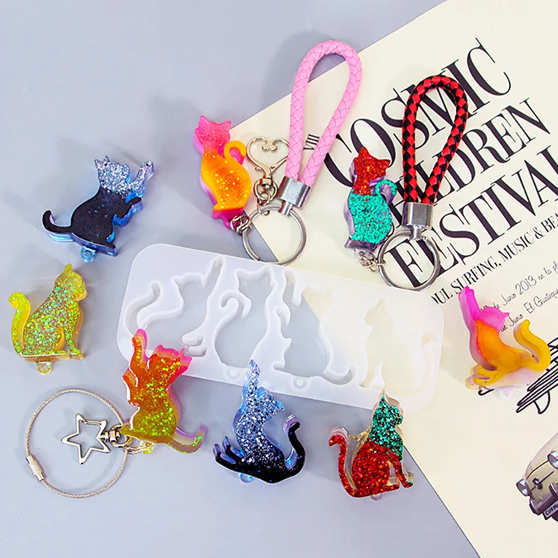 DIY Cat Shape Keychain Pendant - огляд і ціна Serving Tray Mold