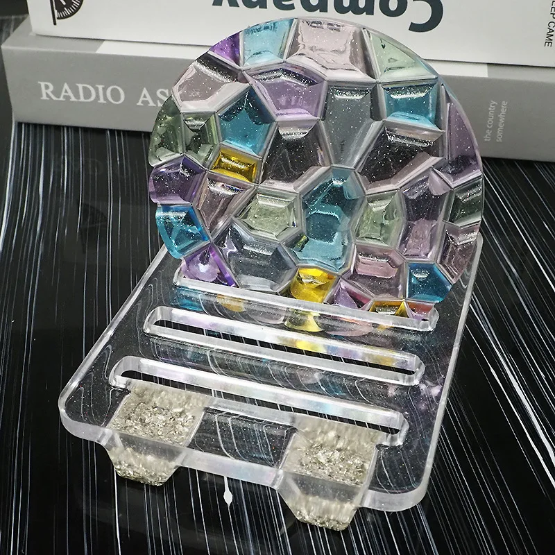 DIY Crystal Epoxy Mold Wave Di - огляд і ціна Coaster Mold Round