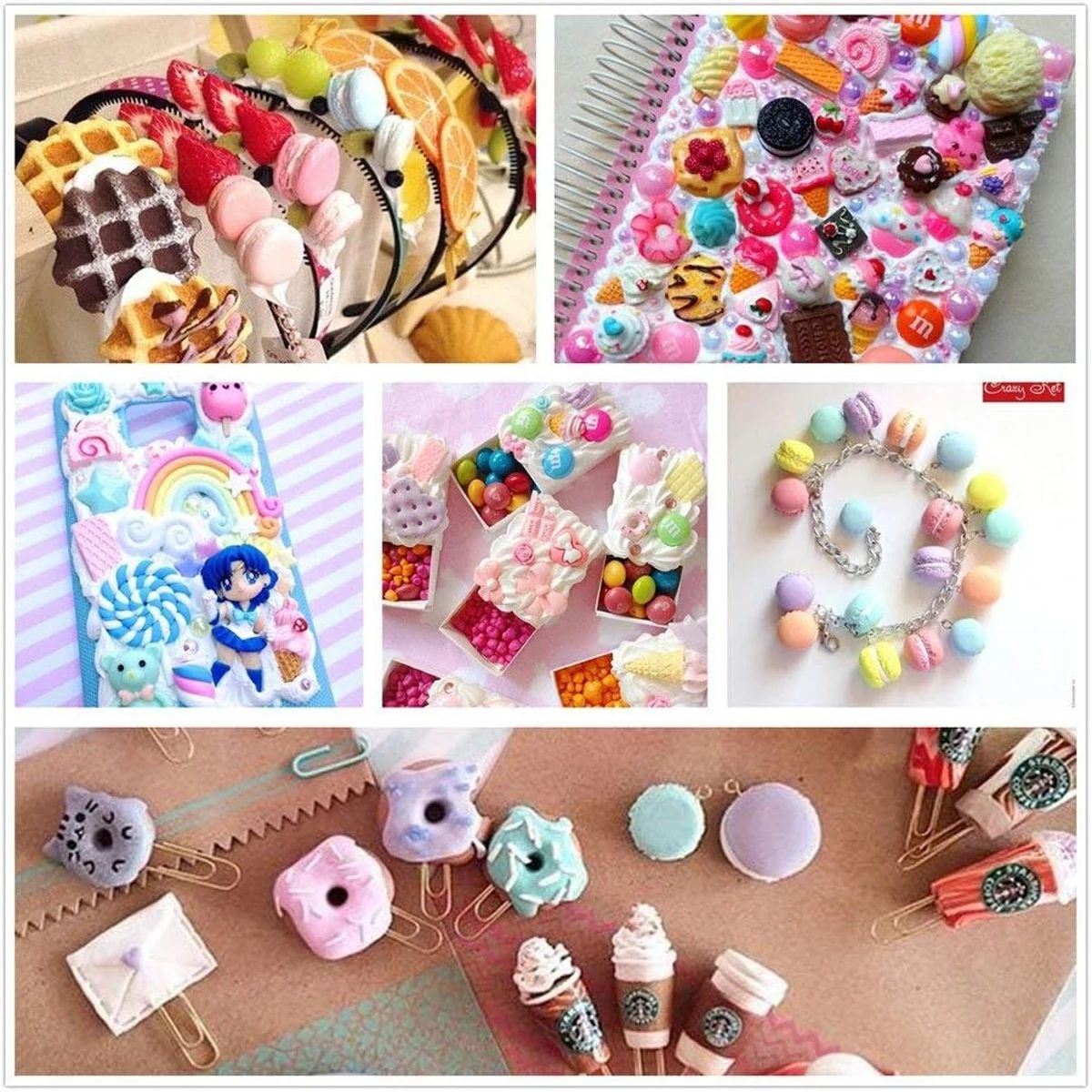 30pcs Random Candy Slime Charm - огляд і ціна Resin Craft Projects