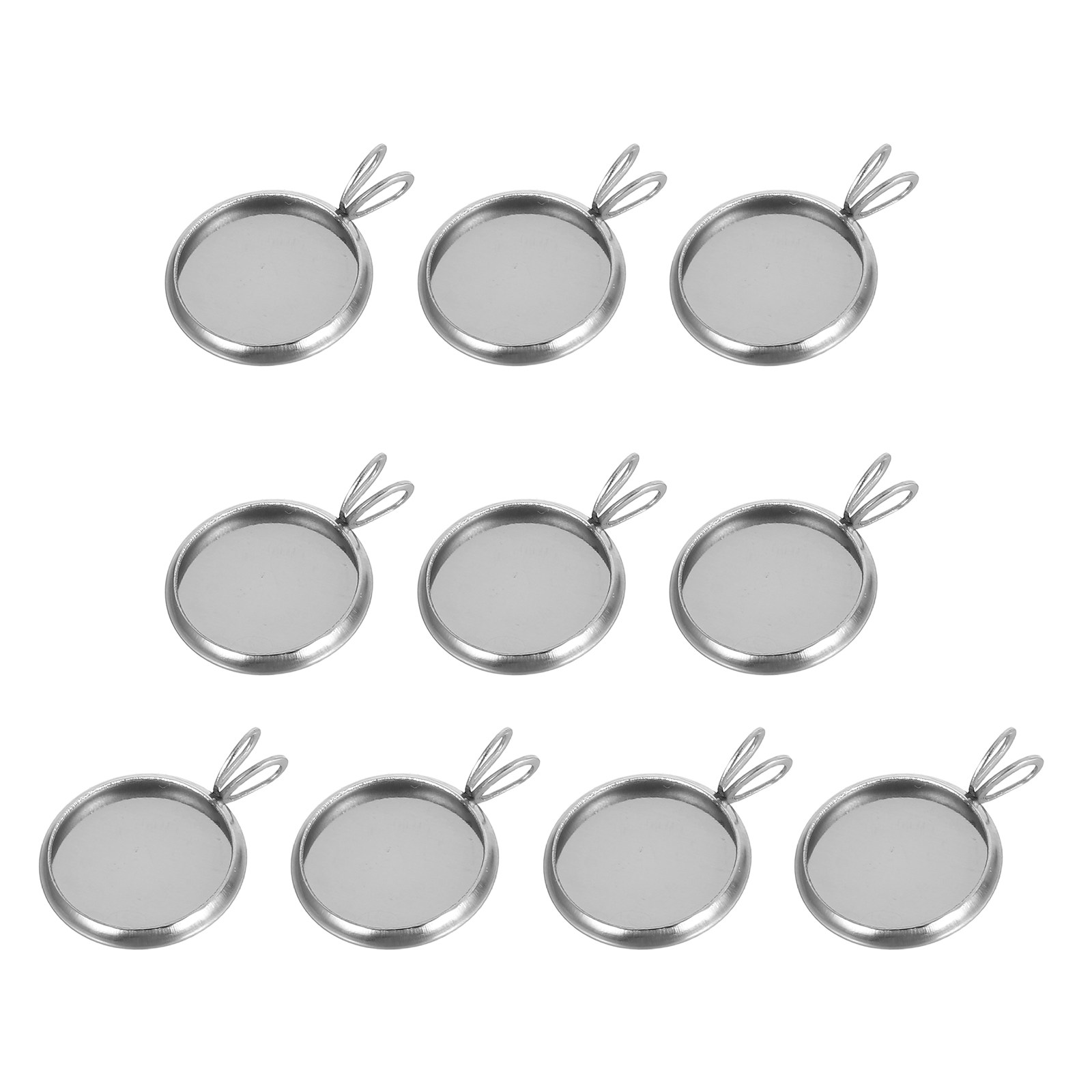 10Pcs 12Mm Round Tray Pendant  - огляд і ціна Resin Craft Supplies