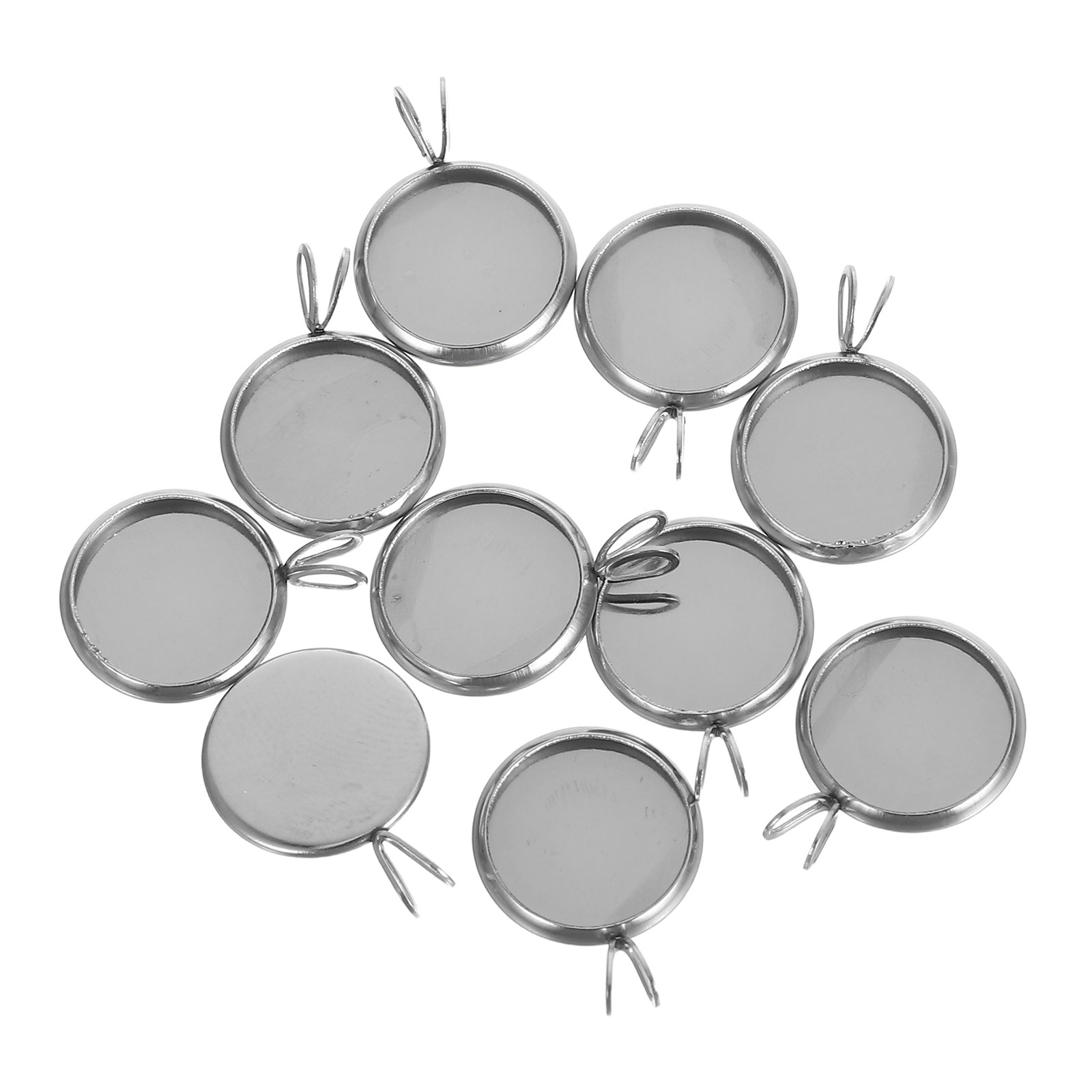 10Pcs 12Mm Round Tray Pendant  - огляд і ціна Resin Craft Supplies