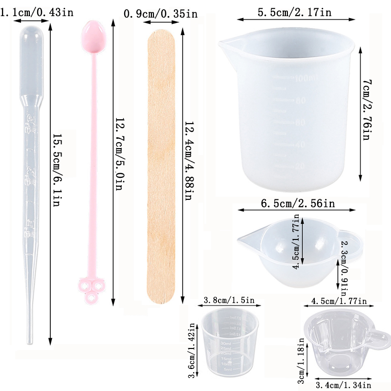 Uv Epoxy Resin Casting Tools K - огляд і ціна Mixing Cup Silicone