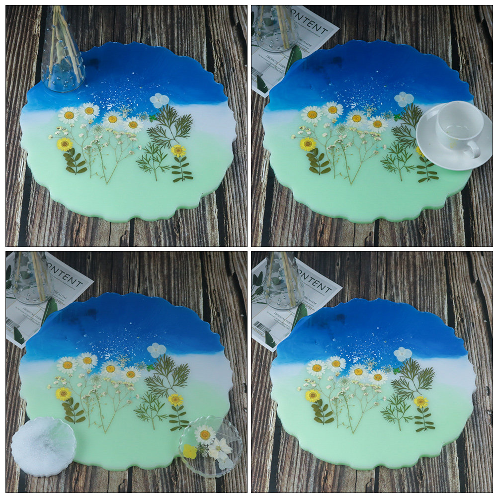 2Pcs Premium Silicone Crystal  - огляд і ціна Serving Tray Mold