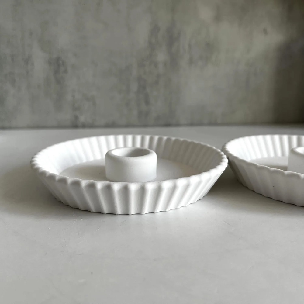 Stripe Round Dish Candle Holde - огляд і ціна Coaster Mold Round