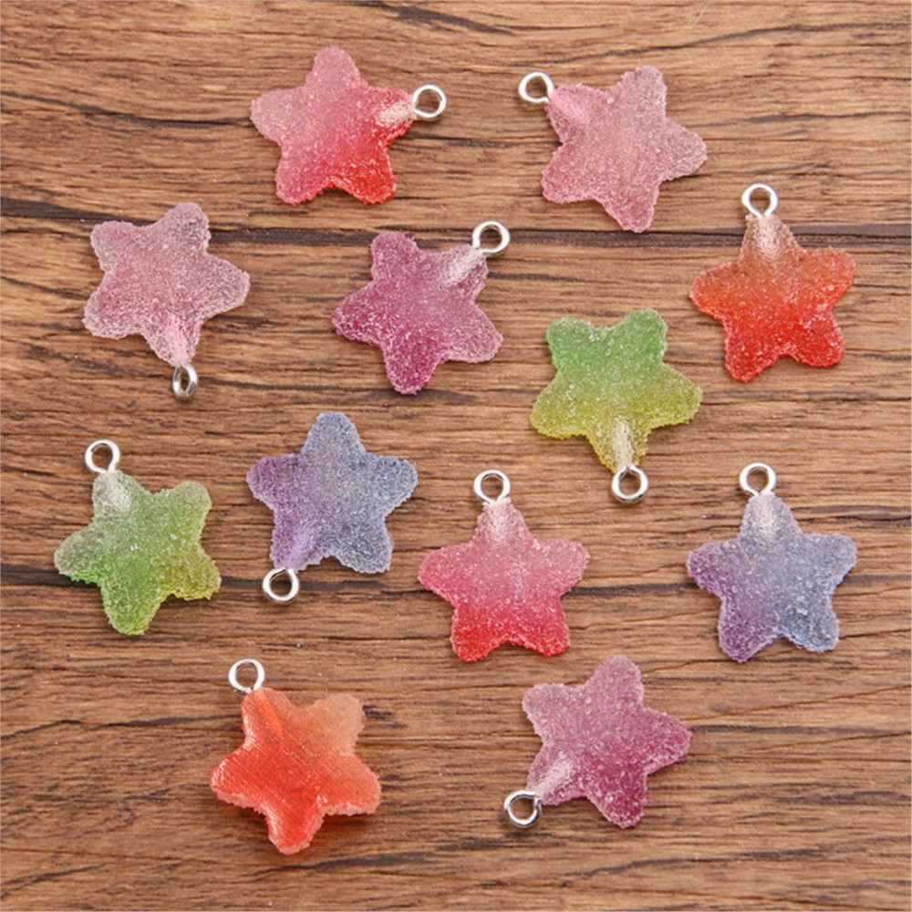 20Pcs Gradient Color Candy Res - огляд і ціна Resin Craft Projects