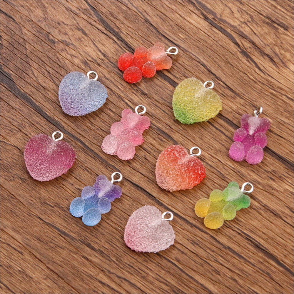 20Pcs Gradient Color Candy Res - огляд і ціна Resin Craft Projects