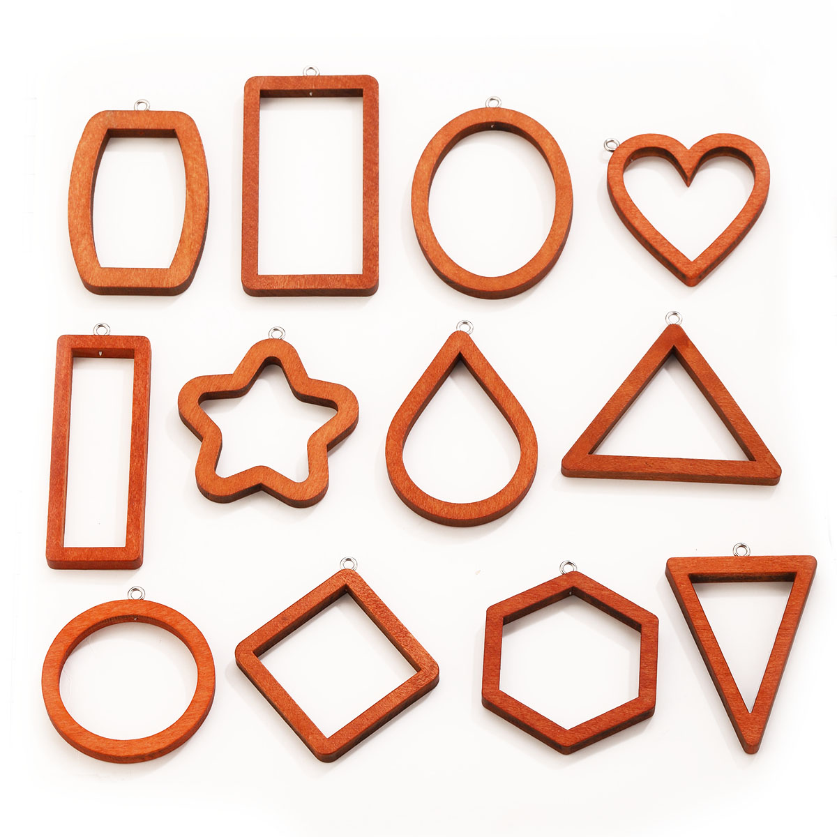 10PCS Triangle Rectangle Wood  - огляд і ціна Resin Craft Projects