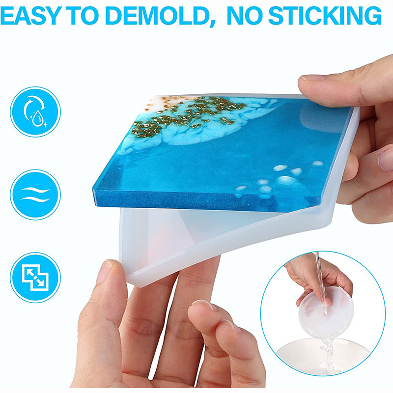 Round Square Coaster Silicone  - огляд і ціна Coaster Mold Round