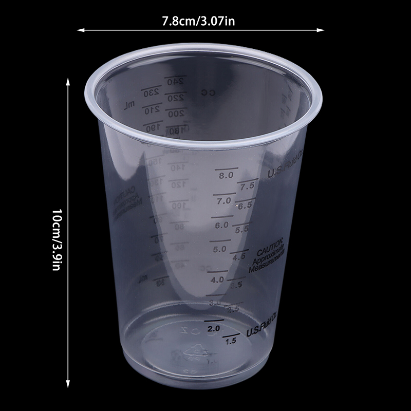 10Pcs 8OZ Disposable Plastic M - огляд і ціна Mixing Cup Silicone